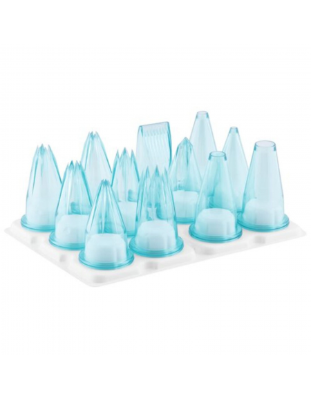 Set 12 bocchette per decorazioni in policarbonato unipezzo