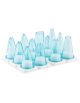 Set 12 bocchette per decorazioni in policarbonato unipezzo