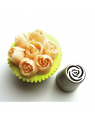 Set 12 bocchette floreali per decorazioni in acciaio inox unipezzo