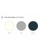 Scrivania operativa per ufficio con gambe a T - piano disponibile in vari colori  - cm 120x80x74h-