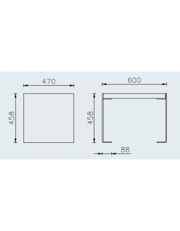 Sedia con seduta in legno di pregio e struttura in acciaio zincata e verniciata - cm 60x47x45,8h