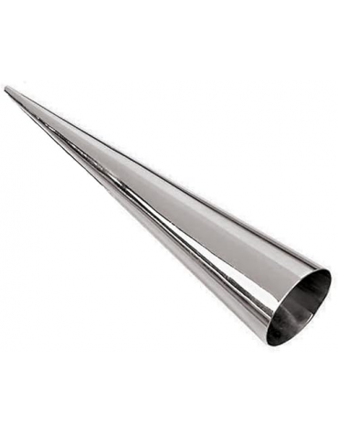 Set 10 stampi per cornetti in acciaio inox - diametro mm 47 - lunghezza mm 161