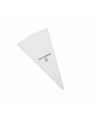 Sacchetto per decorare in cotone con rivestimento in plastica impermeabile, punta rinforzata, orlo e gancio - lunghezza cm 50