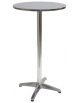 Tavolo alluminio tondo bar alto diametro piano cm. 60 - H 106