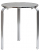 Tavolo tondo alluminio impilabile diametro cm. 60 doppia gamba - h 73 cm