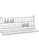 Espositore porta bocchette decorazione in acciaio inox - cm 50x13x24h