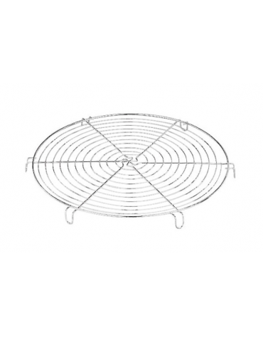 Griglia di raffreddamento rotonda in acciaio inox - diametro cm 18,5