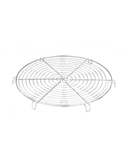 Griglia di raffreddamento rotonda in acciaio inox - diametro cm 22