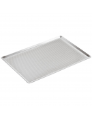 Teglia forata rettangolare in alluminio - cm 60x40x1h