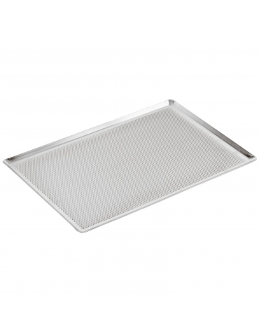 Teglia forata rettangolare in alluminio - cm 60x40x1h