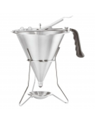 Imbuto colatore in acciaio inox - capacità Lt 2 - diametro cm 21 - altezza cm 31,5