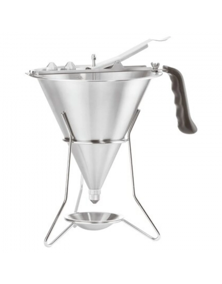 Imbuto colatore in acciaio inox - capacità Lt 2 - diametro cm 21 - altezza cm 31,5