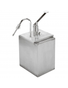 Dosatore per creme e salse in acciaio inox - capacità Lt 3,4 - cm 20x16x23h