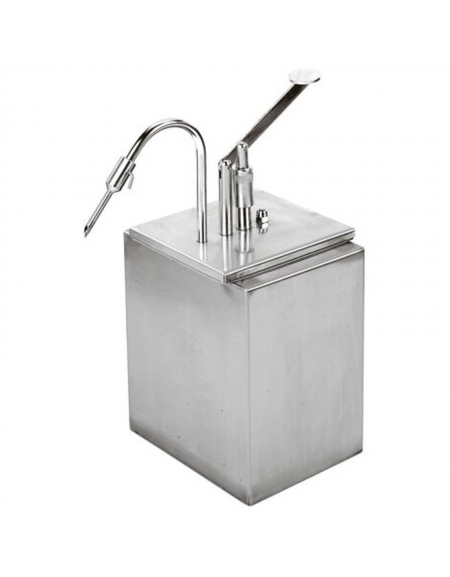 Dosatore per creme e salse in acciaio inox - capacità Lt 3,4 - cm 20x16x23h