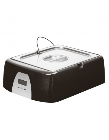 Temperatrice digitale in polietilene con vasca e coperchio in acciaio inox - capacità Lt 6 - cm 40x33x13,5h