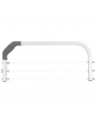 Lira per pan di spagna a 3 fili in acciaio inox con impugnatura - altezza fili variabile da mm 10 a mm 90