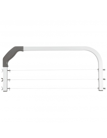 Lira per pan di spagna a 3 fili in acciaio inox con impugnatura - altezza fili variabile da mm 10 a mm 90