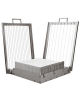 Chitarra doppia in alluminio e polistirene con telai in acciaio inox - portata Kg 19,6  - cm 50x48x15h