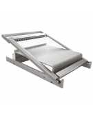 Chitarra in alluminio con telaio in acciaio inox - portata Kg 24 - cm 60x40x11h