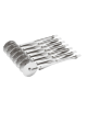 Rullo tagliapasta estensibile in acciaio inox - 7 rotelle a lama ondulata - diametro cm 5,5 - lunghezza cm 24