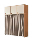 MOBILE DEPOSITO LETTINI CON ANTE E TENDINE - cm 182x71x240h - CONFORME AI CAM