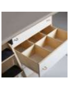 MOBILE FASCIATOIO CON SCALETTA ESTRAIBILE SINISTRA 4 CASSETTI - cm 120x75x85h - CONFORME AI CAM