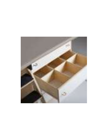 MOBILE FASCIATOIO CON SCALETTA ESTRAIBILE SINISTRA 4 CASSETTI - cm 120x75x85h - CONFORME AI CAM