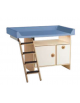 FASCIATOIO MONOPOSTO CON SCALETTA ESTRAIBILE SINISTRA - CM 120x75x85h - CONFORME AI CAM