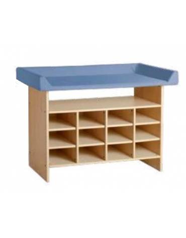 TAVOLO FASCIATOIO 12 CASELLE - cm 120x75x85h - CONFORME AI CAM