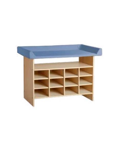 TAVOLO FASCIATOIO 12 CASELLE - cm 120x75x85h - CONFORME AI CAM