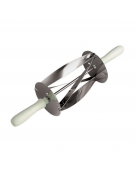 Rullo tagliapasta per croissants in acciaio inox con manico in polipropilene  - dimensione rullo cm 18x20