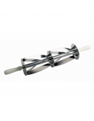 Rullo tagliapasta per croissants in acciaio inox con manico in polipropilene - dimensione 2 rulli da cm 18x20 cad.
