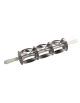 Rullo tagliapasta per croissants in acciaio inox con manico in polipropilene - dimensione 3 rulli da cm 18x20 cad.