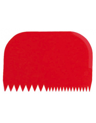 Set 10 raschietti in polipropilene con pettini decoratori - mm 145x99