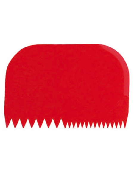 Set 10 raschietti in polipropilene con pettini decoratori - mm 145x99