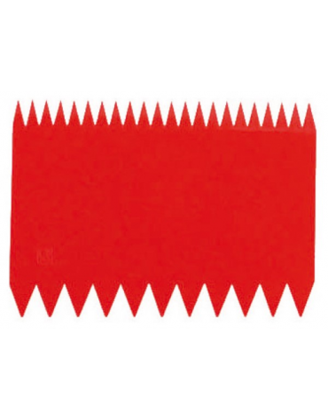 Set 10 raschietti in polipropilene con pettini decoratori - mm 110x80