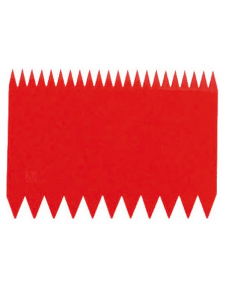 Set 10 raschietti in polipropilene con pettini decoratori - mm 110x80