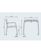 Set inclusivo composto da 1 tavolo e 2 panchine con schienale, con doghe in legno di pino, struttura in acciaio  - cm L.180