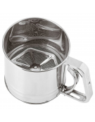 Setaccio per farina in acciaio inox - portata gr 500 - diametro Ø cm 12 - altezza cm 13