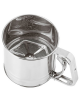 Setaccio per farina in acciaio inox - portata gr 500 - diametro Ø cm 12 - altezza cm 13