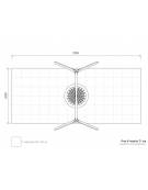 Altalena disabili in materiale plastica riciclata post-consumo con cestone in corda - Da inghisare interrare