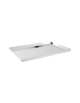 Vassoio espositore rettangolare in acciaio inox - cm 30x20x1,5h
