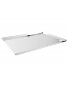 Vassoio espositore rettangolare in acciaio inox - cm 40x30x1,5h