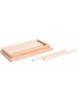 SCATOLA DEI PRISMETTI PER LA SCALA MARRONE - MONTESSORI