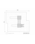 Torretta doppia con doppio scivolo in materiale ecologico di plastica riciclata post-consumo  - Da inghisare interrare