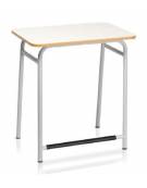 Banco monoposto con poggiapiedi - senza sottopiano - STRUTTURA Ø mm.28 - CM 70X50X76H - GRANDEZZA 6 - Colore piano Magnolia