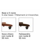 Poltrona direzionale con braccioli e base in legno - movimento oscillante - Rivestimento in similpelle