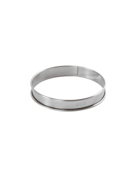 Anello per torte in acciaio inox - diametro Ø cm 12 - altezza cm 2