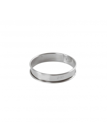 Anello per torte in acciaio inox - diametro Ø cm 9 - altezza cm 2