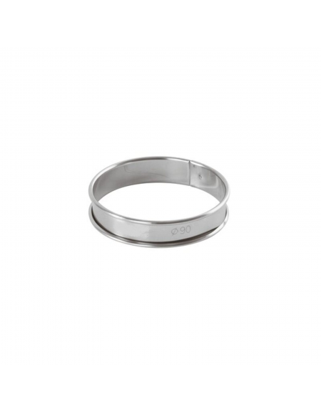Anello per torte in acciaio inox - diametro Ø cm 9 - altezza cm 2
